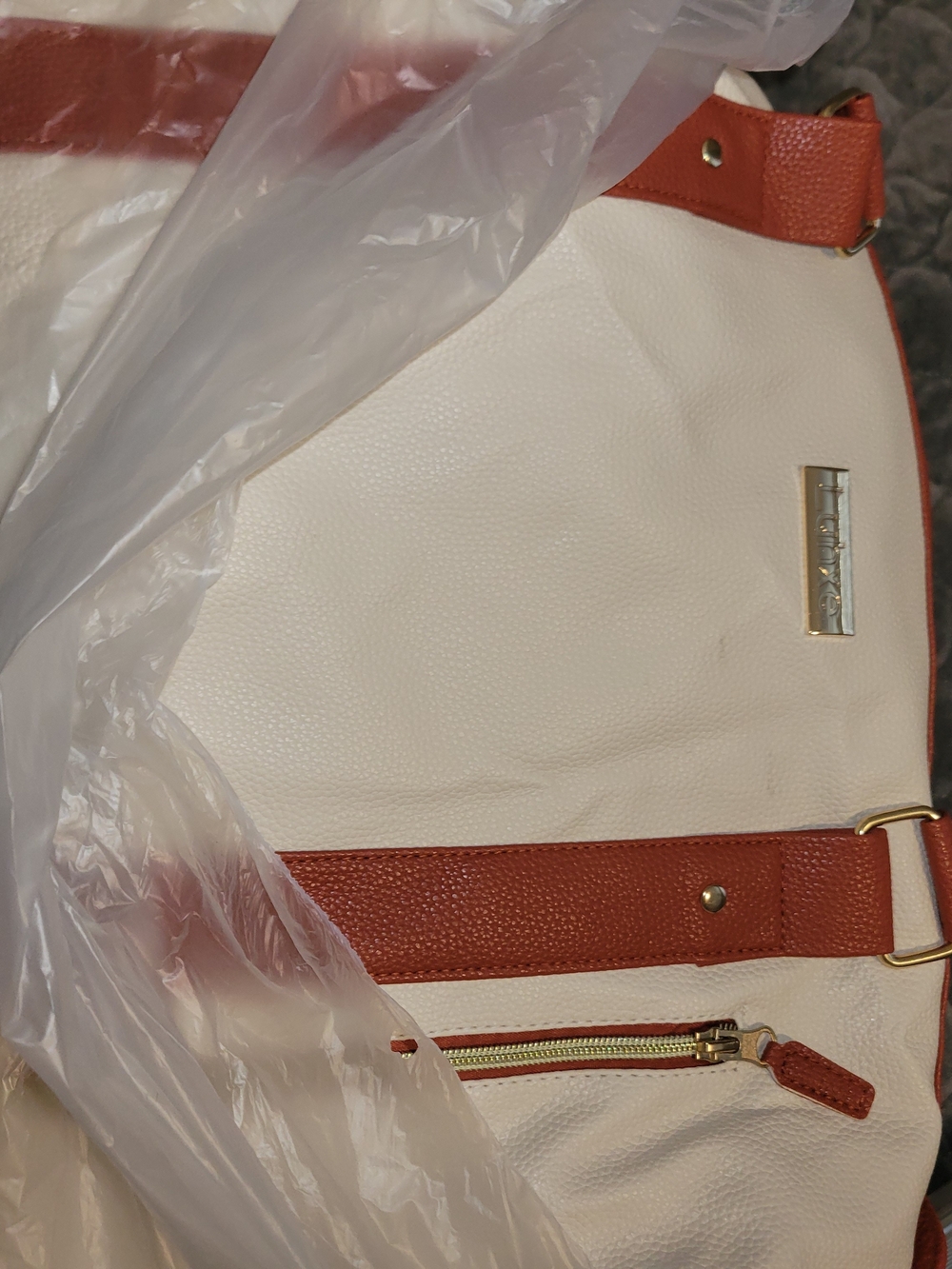 Classic Cream and Brown Luhxe Travel Bag w/ Wheels!-Luhxe Travel Bag 2.0- NWT - Picture 9 of 10